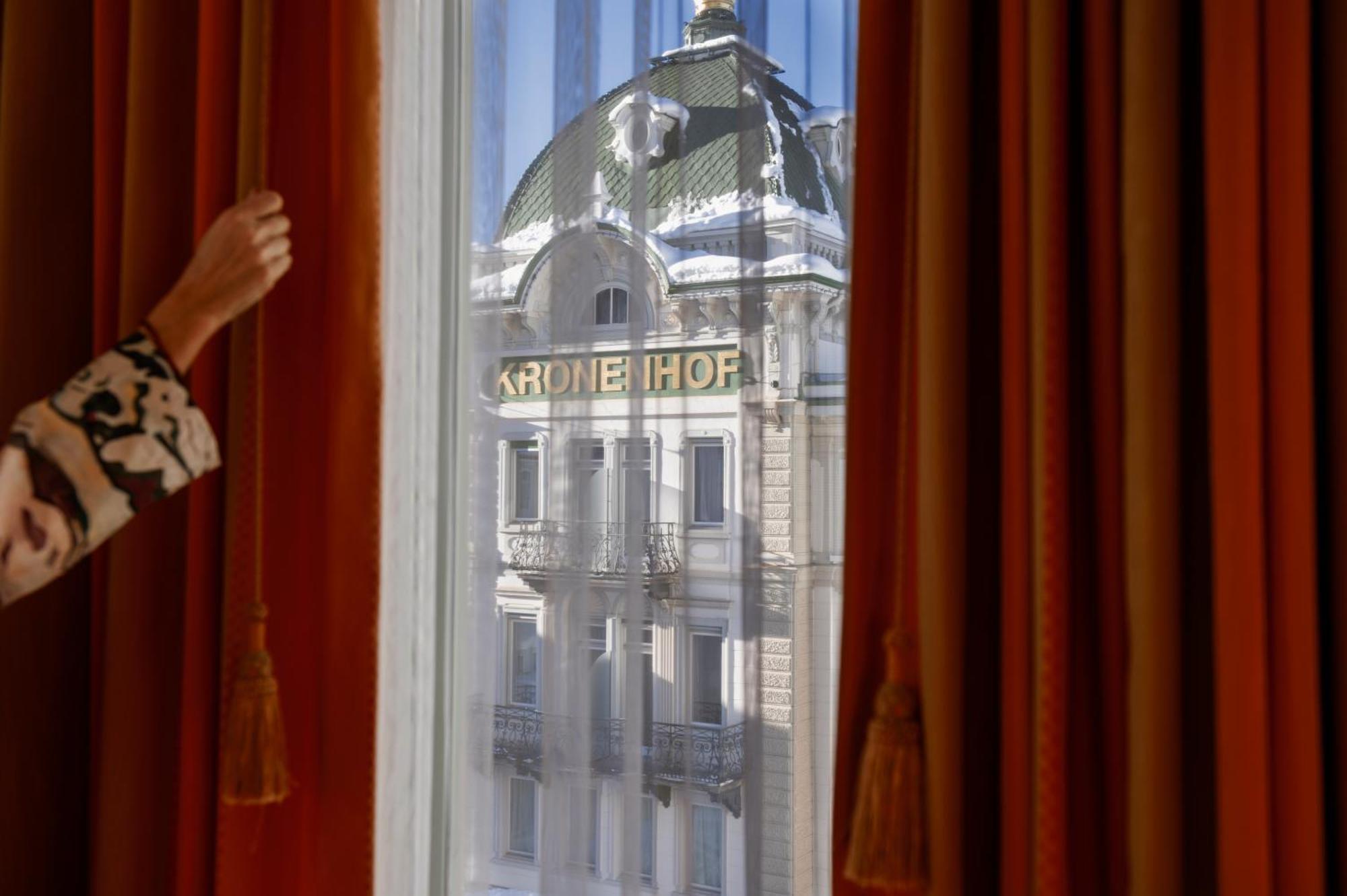 Grand Hotel Kronenhof Pontresina Exteriér fotografie